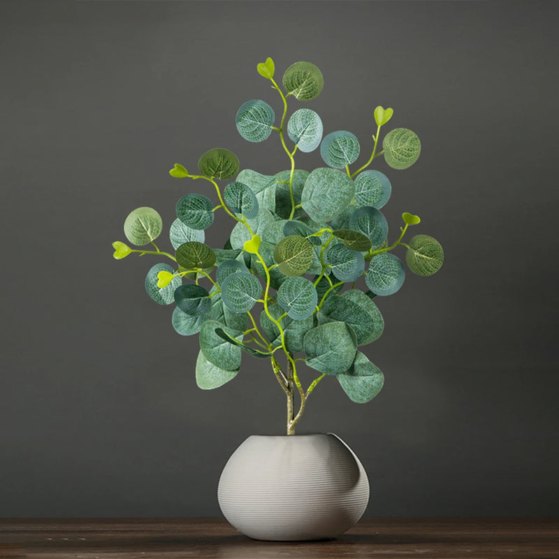 plantes d'eucalyptus artificielles pour décoration intérieure et extérieure