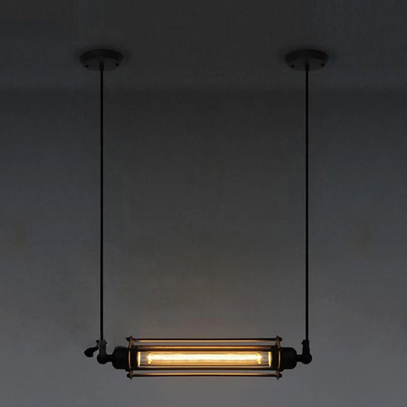 lampe suspendue rétro industrielle pour loft café restaurant réglable