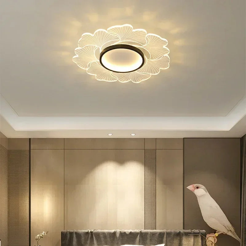 lustre moderne à leds pour décoration intérieure