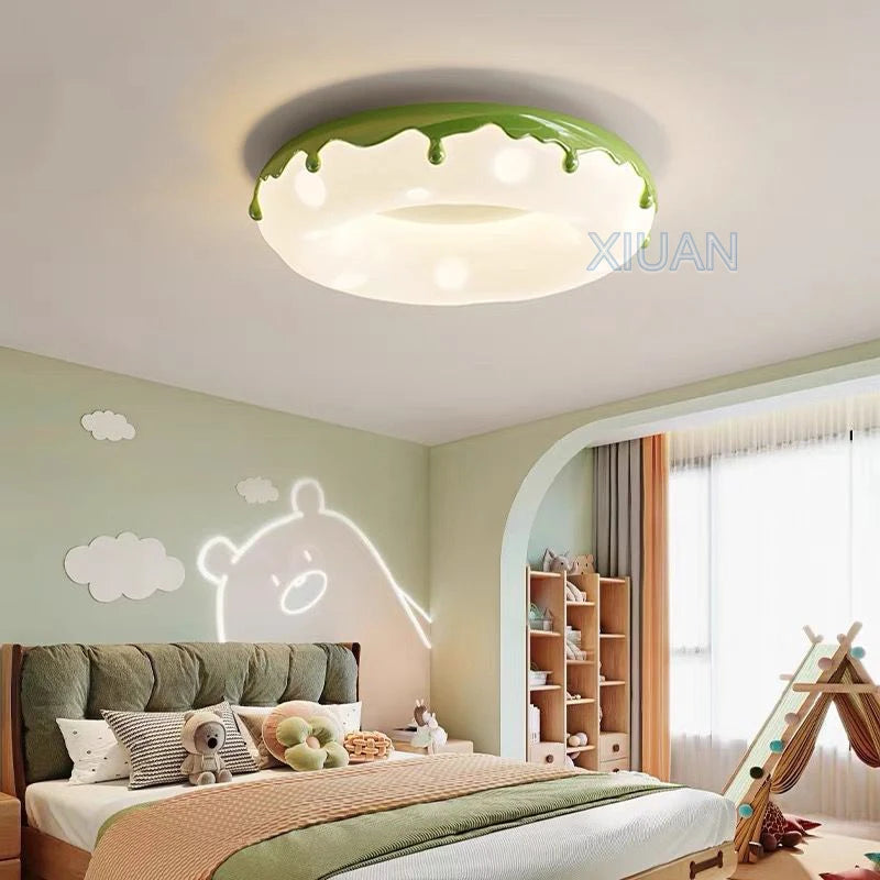 lustre donuts lampe ronde à bulles pour enfants protection des yeux