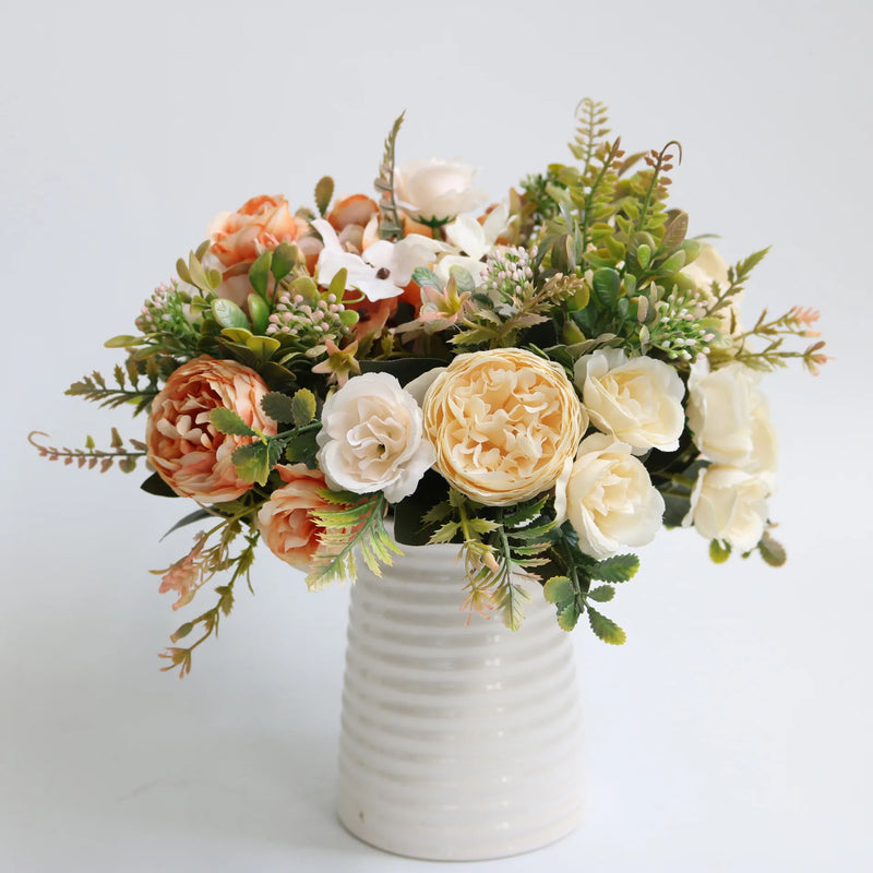 bouquet de fleurs artificielles pour décoration mariage et événements