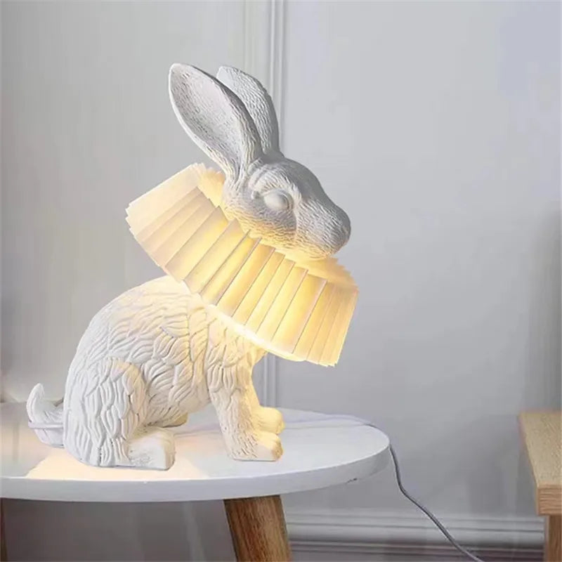 lampe de bureau lapin adorable à led pour enfants