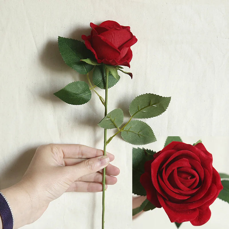 fleur artificielle en flanelle pour décoration intérieure et mariage