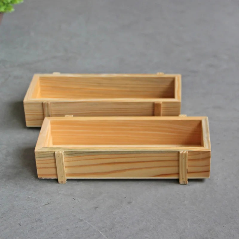 jardinière vintage en bois pour plantes succulentes et fleurs