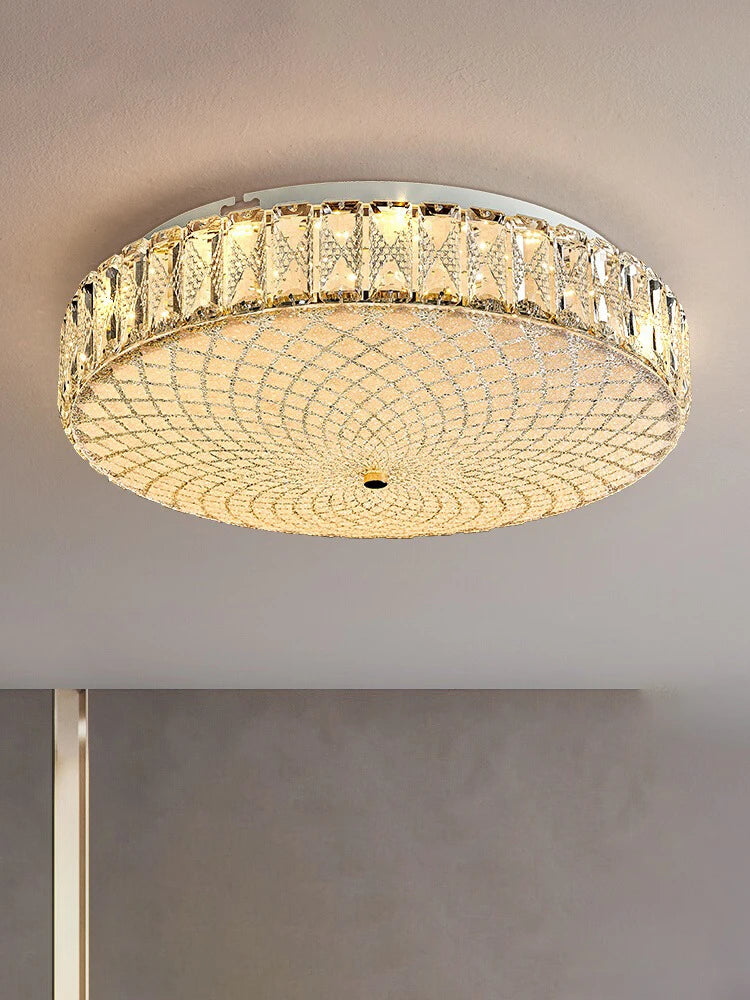 plafonnier led en cristal de luxe au design moderne de haute qualité