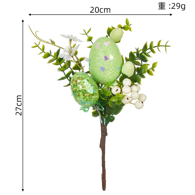 branche d'oeufs de pâques pour décorations florales et jardin