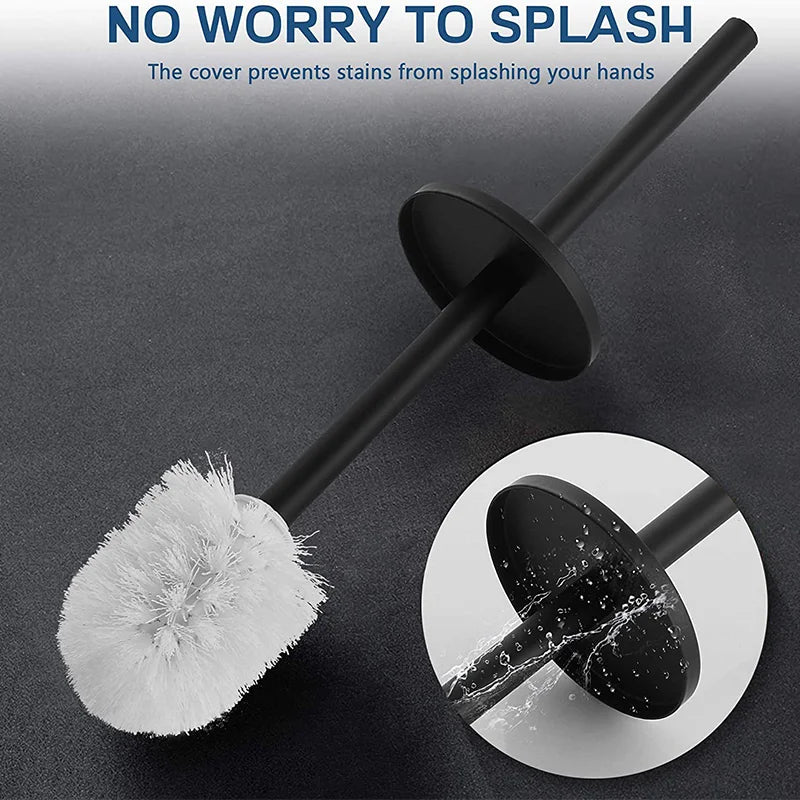 support mural pour brosse de toilette en acier inoxydable durable