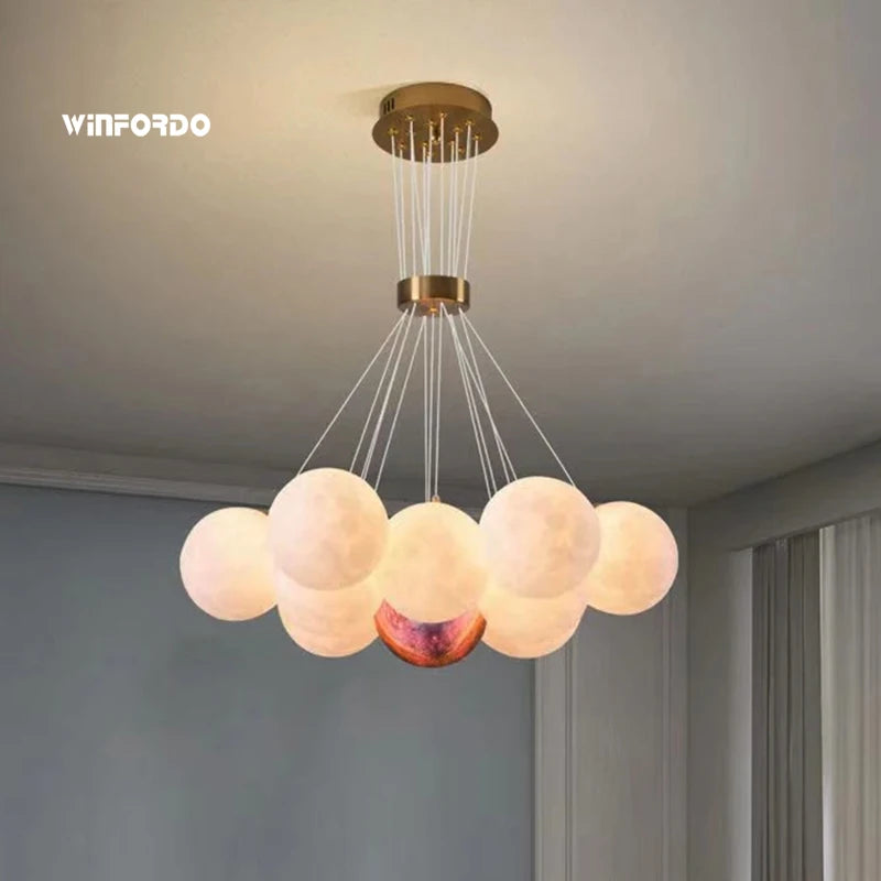 suspension led 3d lustre éclairage winfordo