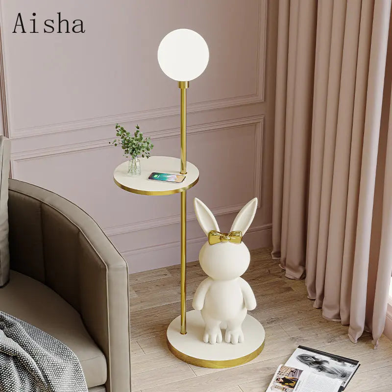 lampadaire nordique design lapin pour chambre enfant