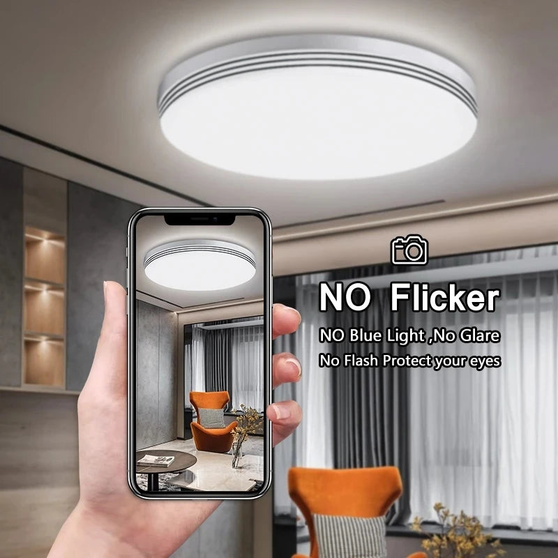 plafonnier rond ultra-mince led moderne pour éclairage intérieur