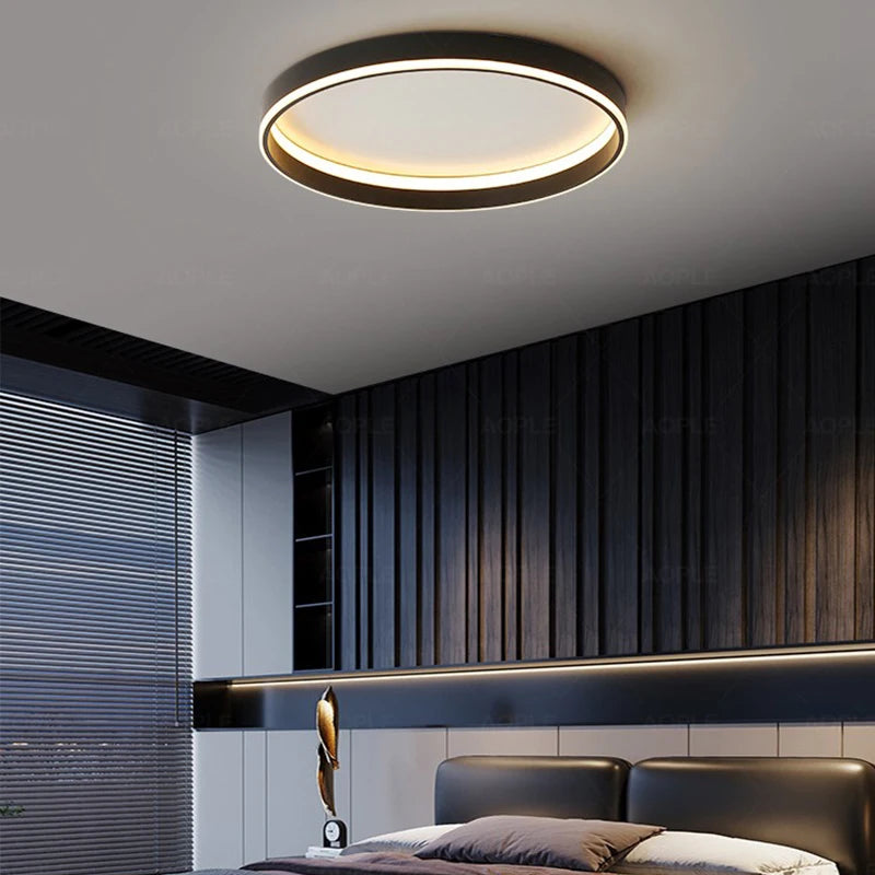 plafonnier led rond moderne pour éclairage intérieur décoration maison