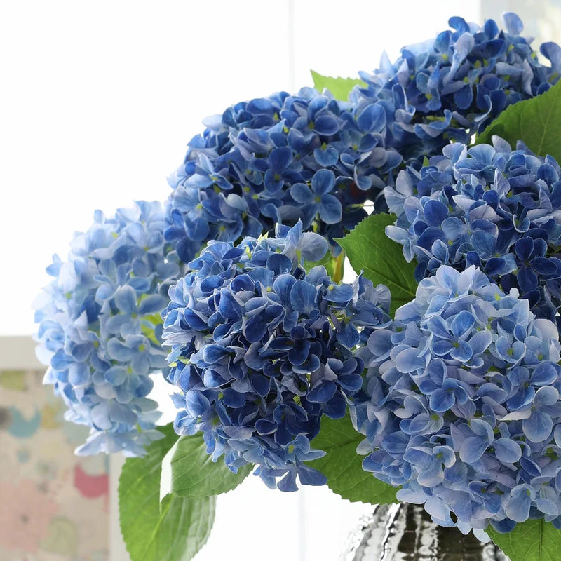 bouquet d'hortensias artificiels en soie pour mariages et décorations festives