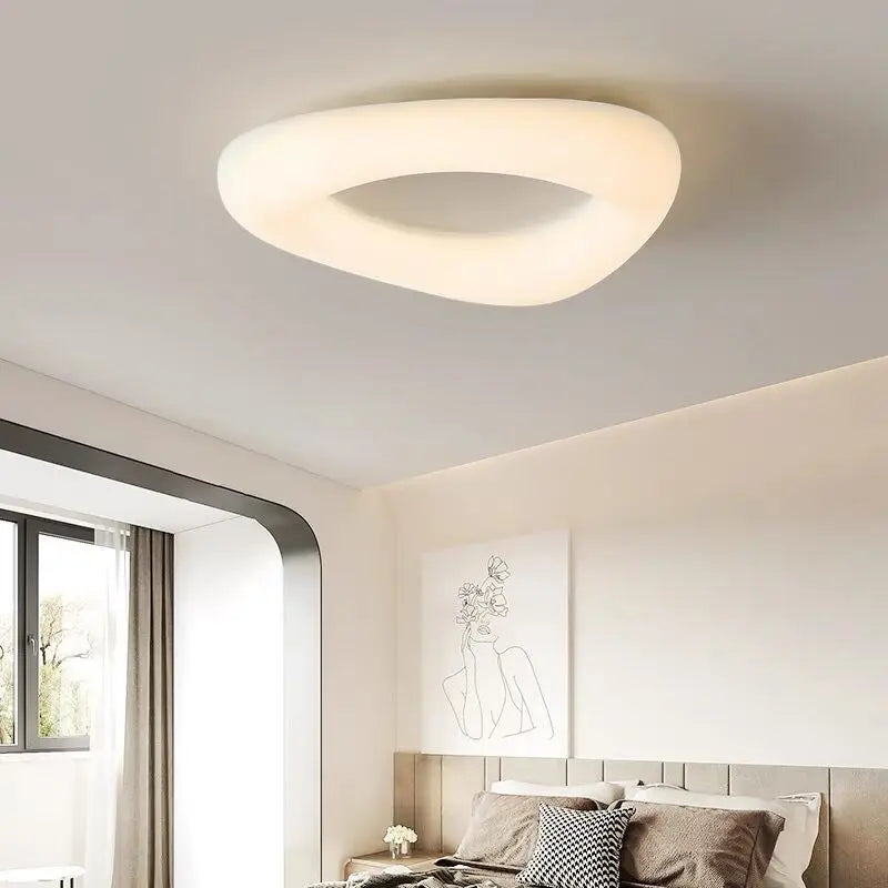 plafonnier led moderne en forme de nuages avec télécommande