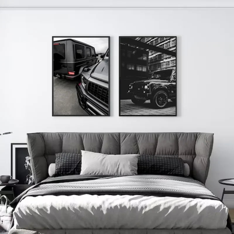 Tableau affiche d'art mural sexy pour femmes décoration élégante pour voiture