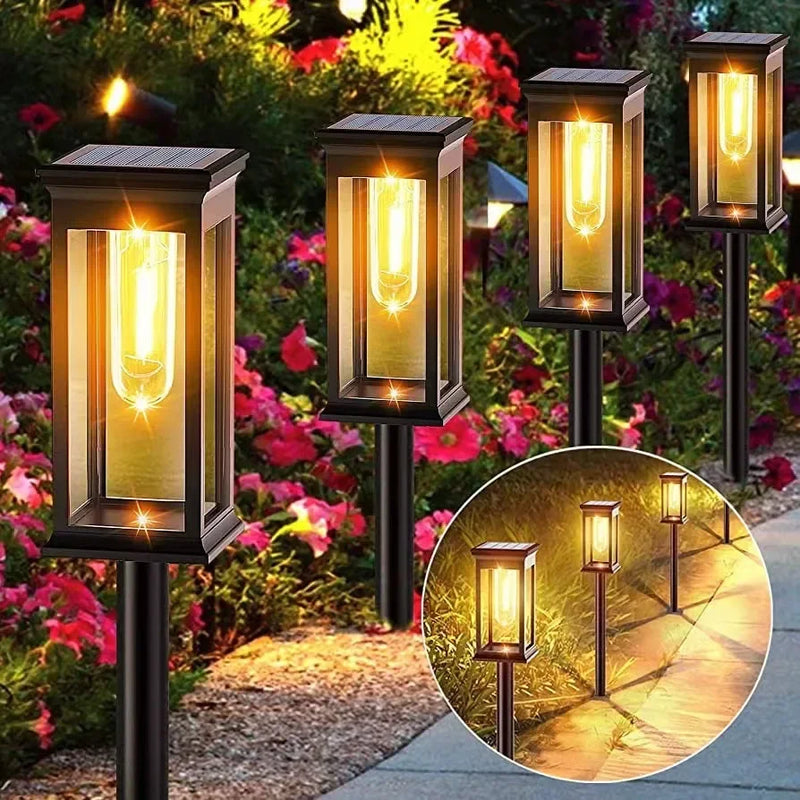 La voie solaire allume la lampe solaire extérieure de jardin de voie imperméabilisent les lumières de paysage allée de passerelle pelouse Patio jardin décoratif