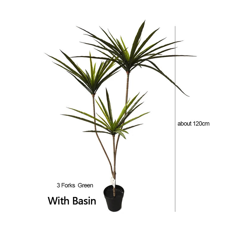 plantes artificielles dracaena pour décoration intérieure tropicale