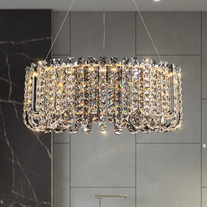 lustre en cristal moderne pour un intérieur élégant et raffiné