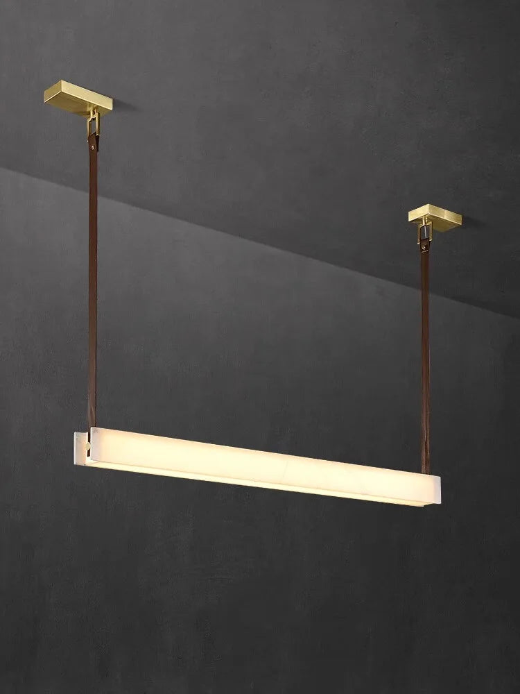 lustre moderne minimaliste en cuir de marbre pour décoration de luxe