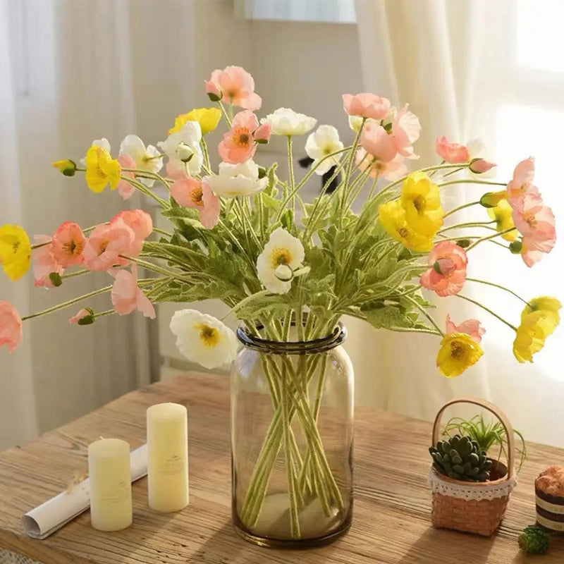 bouquet de fleurs artificielles en soie pour décorations diverses