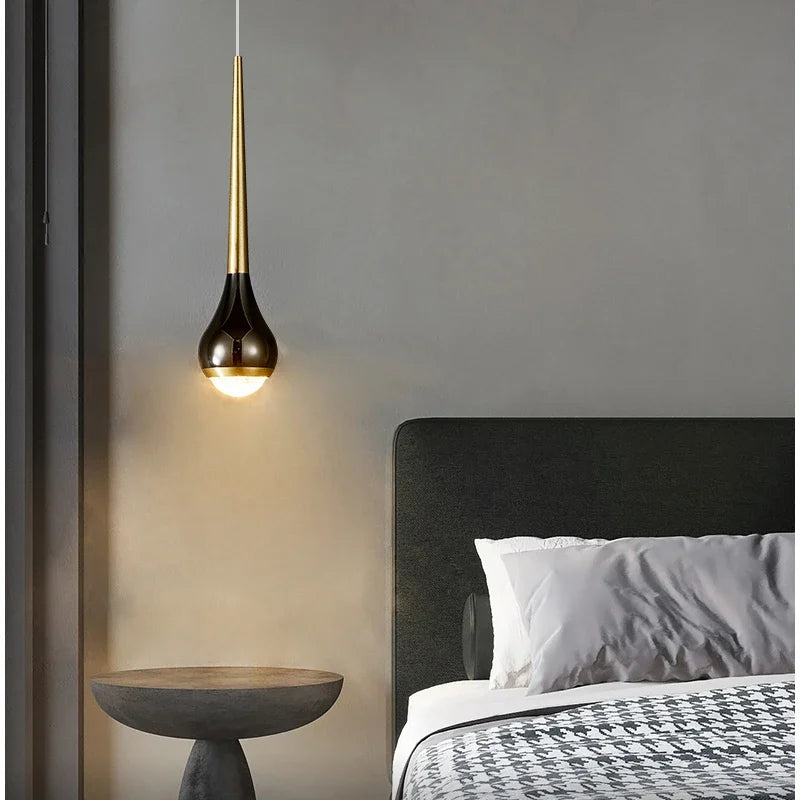 Lamp Minimalist Design Modern Pendant Light, LED Pendant Lighting For Bedroom Living Room Bathroom, Restaurant Single Hanging