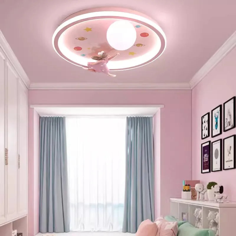 plafonnier mignon pour chambre de petite fille décor romantique et chaleureux