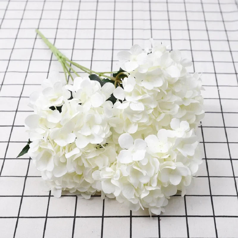 bouquets d'hortensias artificiels en soie pour décoration florale