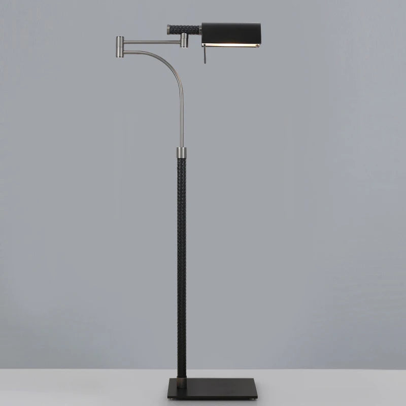 Lampadaire Led post-moderne en cuir de Style américain