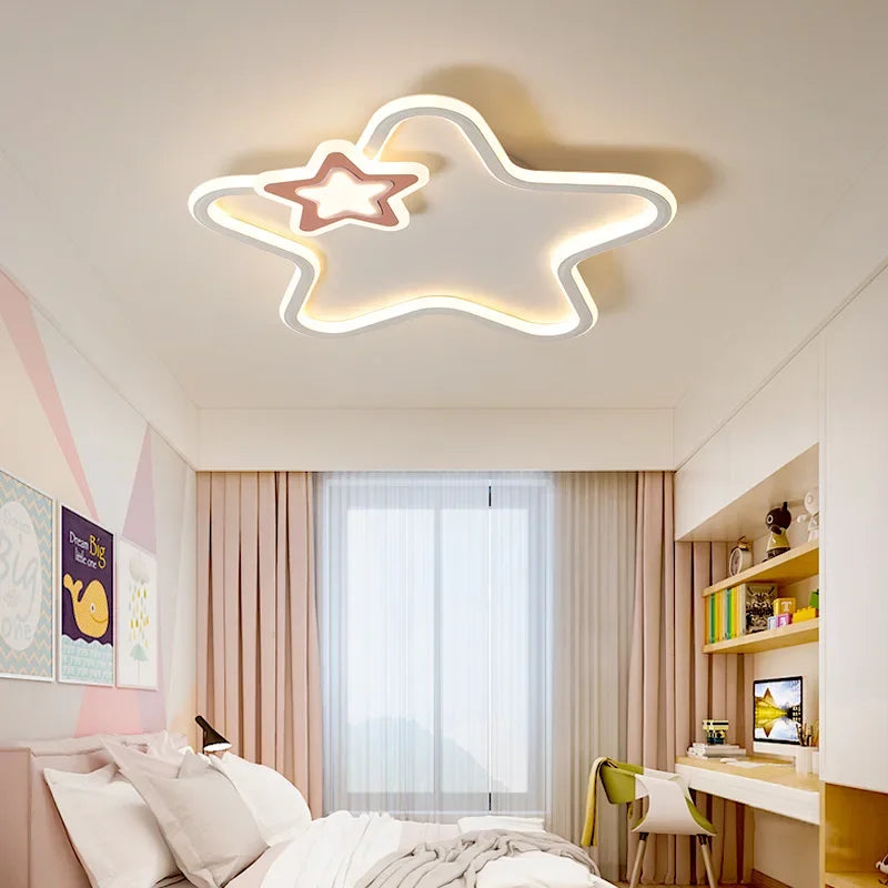 plafonnier led étoile moderne pour décoration intérieure