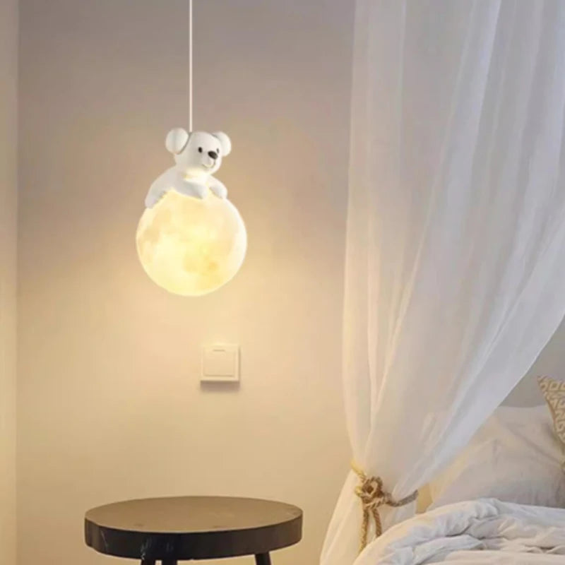 suspension chiot mignon pour décoration chambre enfant lumineux