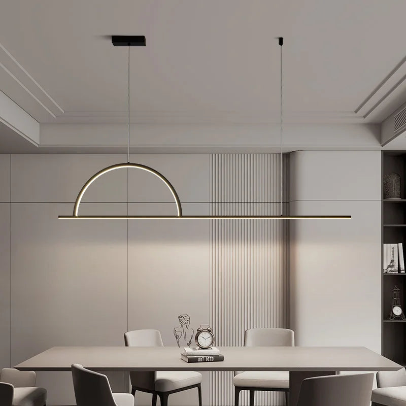 lustre led moderne minimaliste style nordique pour café bar