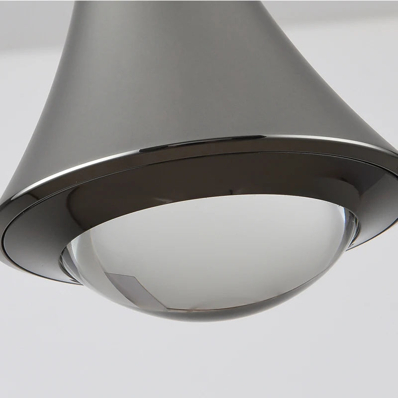 lustre led nordique anti-éblouissant en aluminium à intensité variable