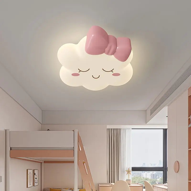 plafonnier romantique pour chambre d enfant avec nœud élégant