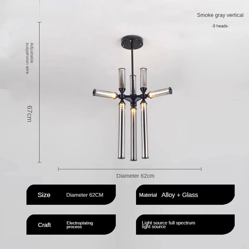 lampe à poser en verre design italien pour espaces modernes