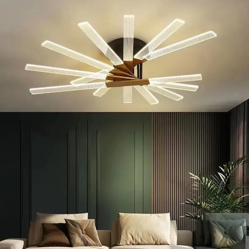 lustre acrylique dimmable moderne pour décoration intérieure élégante