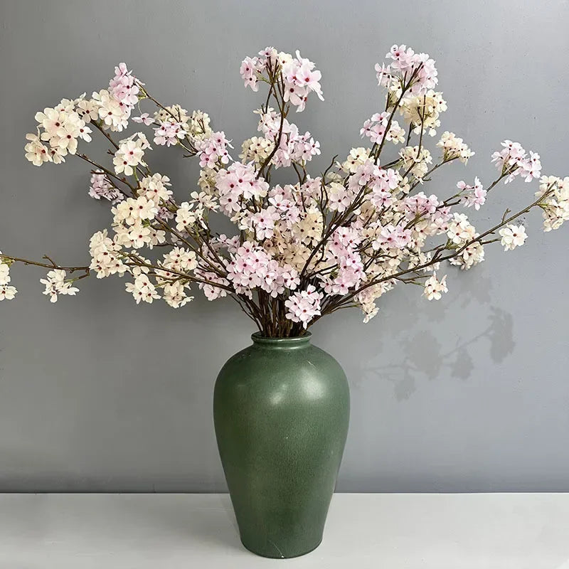 fleurs artificielles longues branches pour décoration intérieure élégante