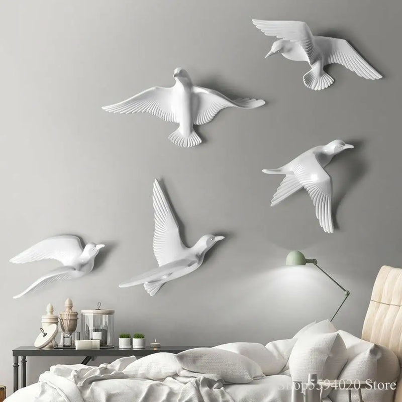 décoration murale créative mouette oiseau pour intérieur