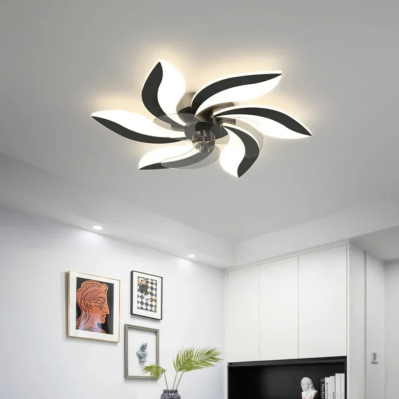 plafonnier ventilateur avec lumière et télécommande pour intérieur