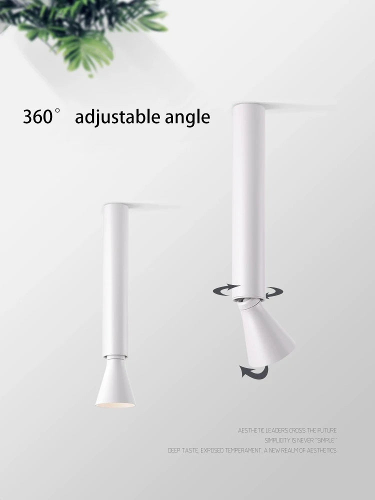 projecteur led cob anti-éblouissement angle réglable monté en surface