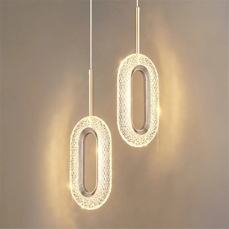 suspension à led moderne pour éclairage intérieur décoratif