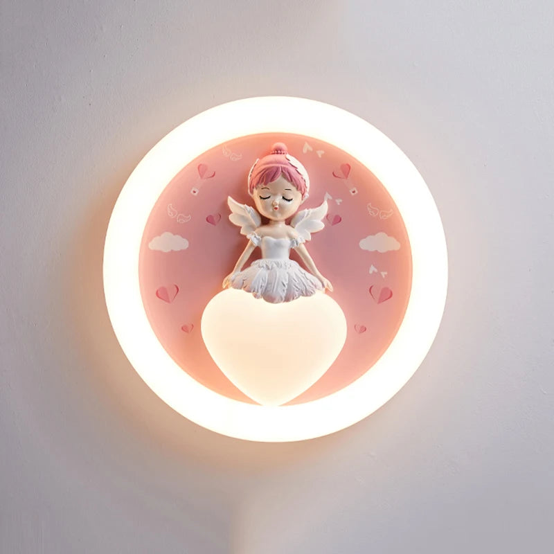 Full Spectrum Children's Room Ceiling Lamp Cartoon Resin Princess Ceiling Light Kids Baby Room Bedroom Nursery School Decor 220V