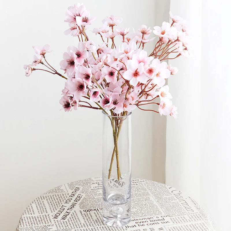 lot de 3 fleurs artificielles en soie pour mariage et décoration intérieure