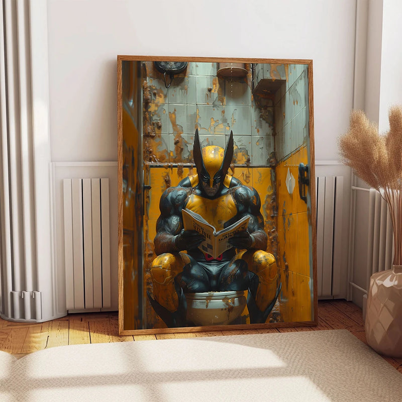 Tableau affiche toile super-héros marvel spiderman deadpool décoration murale