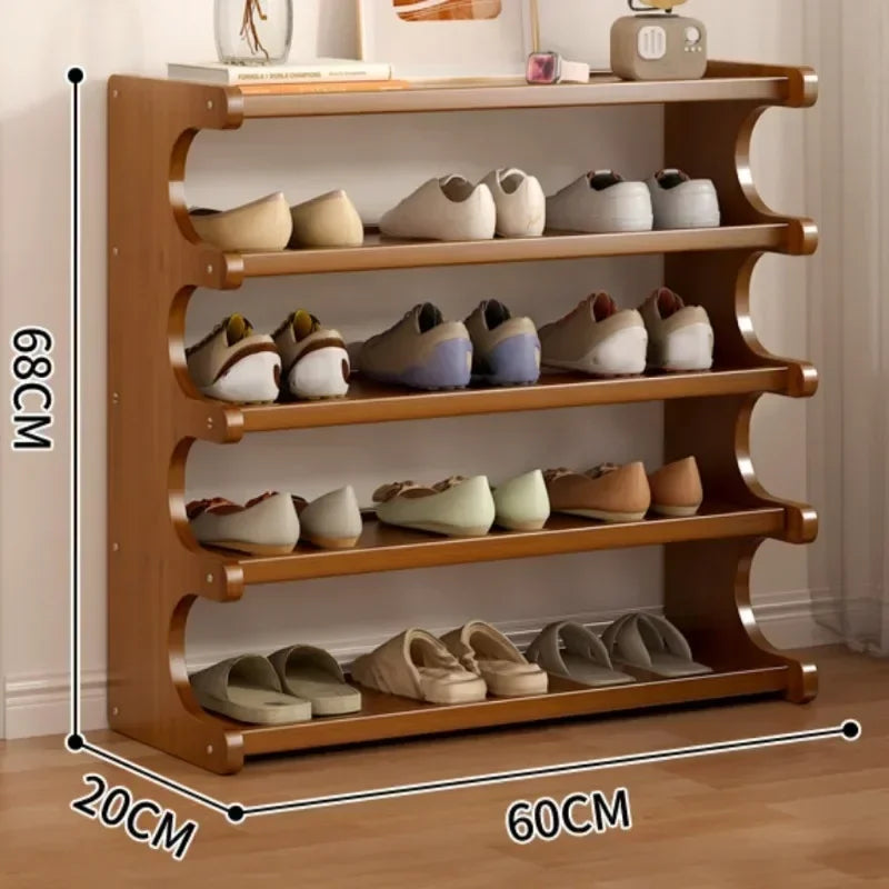 organisateur de chaussures à étagères peu encombrantes pour le rangement intérieur