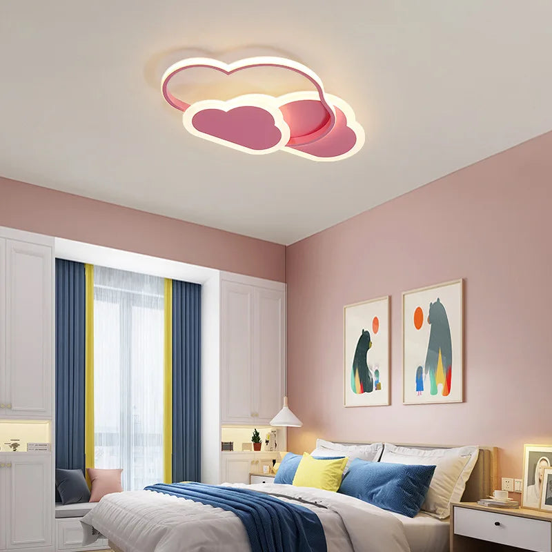 lampe nuage moderne pour chambre d'enfant romantique et chaleureuse