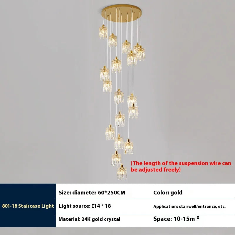 lampe en cristal de luxe pour intérieur moderne élégant