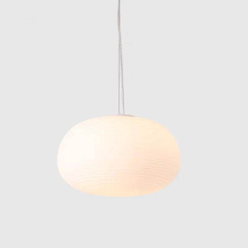 suspension led en verre style japonais moderne pour intérieur élégant