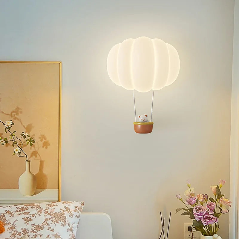 applique murale romantique forme ballon air chaud lampe décorative intérieure