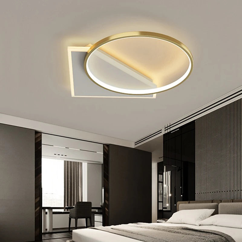 lustre led moderne simple décoration maison tondi