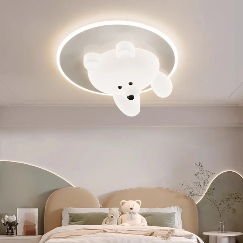 plafonniers mignons en forme d'ours et nuage pour enfants