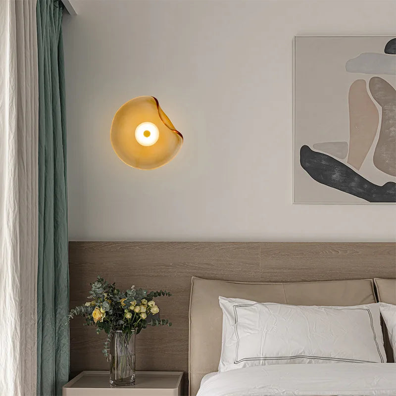 applique murale led minimaliste en verre au design nordique